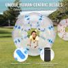 VEVOR Inflatable Bumper Ball 2-Pack 5FT/1.5M Body Sumo Zorb Balls for Teen & Adult, 0.8mm Thick PVC Human Hamster Bubble Balls for Outdoor Team Gaming Play, Bumper Bopper Toys for Garden, Yard, Park view 4
