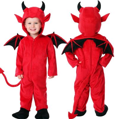 Betadog Unisex Child Toddler's Plush Dragon Belly Babies Costume Red Dragon Infant Costume, Child's Red (Red, 5-6 Years)