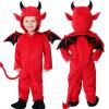 Betadog Unisex Child Toddler's Plush Dragon Belly Babies Costume Red Dragon Infant Costume, Child's Red (Red, 5-6 Years) view 1