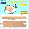 50 Pcs Wooden Train Track Set Straight Wood Train Track Bulk Hardwood Train Track Expansion Packs Compatible with All Major Brands Trains Railway view 2