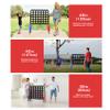 UNICOO Jumbo 4 in a Row Game | Adjustable Height (2.5-3.5 FT) 4-to-Score Giant Yard Game Set for Kids & Adults w/Carrying Bag, Build-in Mini Games | Indoor/Outdoor Games for Parties & Family Fun view 4