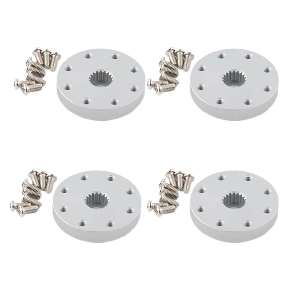 25T Metal Round servo Bracket with 4 Sets of M2.5 * 6 Nuts, Suitable for DS5160 60KG servo Motor(4pcs)
