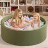 Zedachica Ball Pit for Toddlers 47.24''x15.75'' Baby Ball Pit Soft Foam Ball Pits Round Lagre Kids Ball Pits Indoor Kids Play Ball Pool Ideal Gift for Children (Sagegreen, NO Balls) view 2