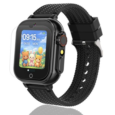 iCHOMKE Kids Smart Watch, Girls Boys Smartwatch with 32 Games Camera Video Recorder Player,Pedometer,Christmas Birthday Learning Toys Gifts for 4-10 Years Children (Black)