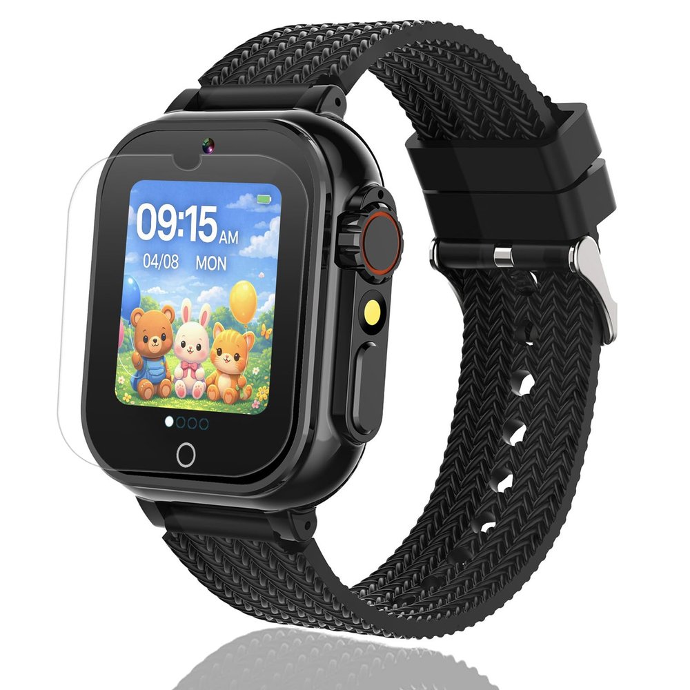 iCHOMKE Kids Smart Watch, Girls Boys Smartwatch with 32 Games Camera Video Recorder Player,Pedometer,Christmas Birthday Learning Toys Gifts for 4-10 Years Children (Black)