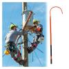 Rescue Hook Emergency Rescue Sticks Commercial Hook Rescue Solid Pole, Non-retractable Insulated Rescue Hooks for Substation/Hotels/Construction Sites, 10kV 35kV 110kV 220kV High Voltage Power Lifegua view 1