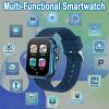 iCHOMKE Kids Smart Watch for Girls Boys Age 4-10, 32 Games, HD Touch Screen, Video Camera, Music Player, Alarm, Educational Toy Gift for Christmas Birthday (Blue) view 3