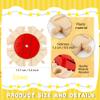 4 Pack Wooden Track Rotating Turntables Wood Train Track Expansion Packs Hardwood Switching Track Compatible with Major Brand Railway Set view 2