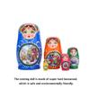 CEUMEA Sleek Nesting Dolls Nesting Dolls Set of 5 Pcs Home Decoration Matryoshka Dolls Nesting Dolls Suitable for Christmas Sleek Nesting Dolls view 3