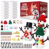 LAHAND 12-Pack Christmas Snowman Crafts Sets for Kids, Modeling Clay Snowman DIY Kit,Christmas Stocking Stuffers for Kids, Perfect for Winter Children's Holiday Party Decoration Gifts view 1
