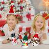 LAHAND 12-Pack Christmas Snowman Crafts Sets for Kids, Modeling Clay Snowman DIY Kit,Christmas Stocking Stuffers for Kids, Perfect for Winter Children's Holiday Party Decoration Gifts view 3