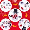 LAHAND 12-Pack Christmas Snowman Crafts Sets for Kids, Modeling Clay Snowman DIY Kit,Christmas Stocking Stuffers for Kids, Perfect for Winter Children's Holiday Party Decoration Gifts view 4