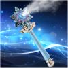 Fleeting Time Light Up Frozen Snowflake Wand - Snowflake Wand with Music Spray, Magic Wand Toys for Girls and Boys, Magical Princess Sensory Toys, Christmas and Birthday Gifts (Blue) view 1