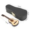 Miniature Wooden Guitar Model Display Mini Musical Ornaments Craft Home Decor for Dollhouse Accessories Model Home Decoration 12 * 5 * 3cm view 2