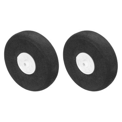 MECCANIXITY RC Airplane Wheels 2.3" OD x 0.66" T Aircraft Sponge Wheels Foam Wheel Replacement for DIY RC Model Plane 2 Pcs
