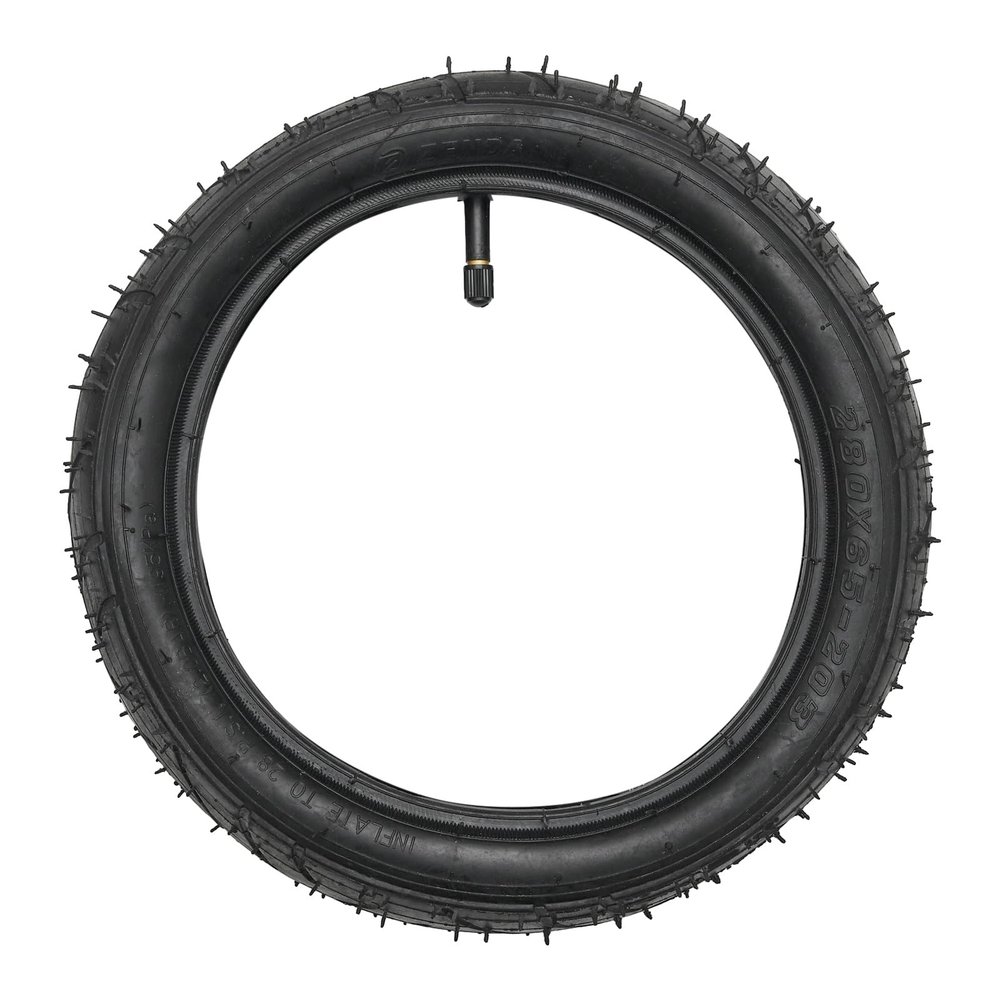 280x65-203 Pushchair Tyre and Inner Tube Set for Stroller, Thickened Rubber Wear-Resistant Outer Tire Compatible for 12 Inch Pram Dollies, Trolleys, Wagons, And More Wheels