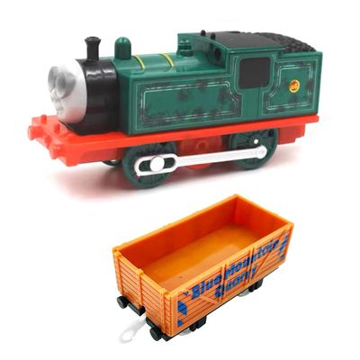 LATUROP Th-omas and Friends Train Plastic Electric Master Battery Powered Toy Set Kids Boys Girls (Whiff Train Set)