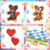 aphpaio Valentines Brown Bear Building Toy Sets for Lover, Art Love Collectible Home Wedding Decor, Cute Bears with Heart, Valentines Gift for Her/Him, School Exchange for Kids 8+ (289pcs) view 3