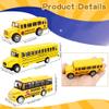 Restroma 8 Pcs School Bus Toy Pull Back School Bus Yellow Car Bus for Boys Girls Kids Birthday Gifts Classroom Rewards, 3 Style view 2