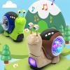 Crawling Snail Baby Toys With Music Lighting Interactive Electric Triggy Time Snail Toy For Baby (Vegetable) view 2