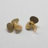 1Pair 26x3mm Copper Propeller 3-Blade Paddle Shaft Hole 3mm Hub Height 17mm Props Replacement for RC Boat Ship Assembly view 2