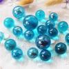 ECYC 20 Pcs 16mm Blue Glass Marbles, Round Glass Marble Vase Fillers for Marble Runs Home Decoration view 2