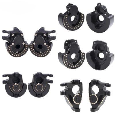 F10 Axle Brass Weights Steering Knuckles Front and Rear Portal Cover for 1/10 RC Crawler Vanquish VRD VS4-10 Phoenix LCG Upgrade (3 in 1)