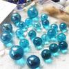 ECYC 10 Pcs 16mm Blue Glass Marbles, Round Glass Marble Vase Fillers for Marble Runs Home Decoration view 3