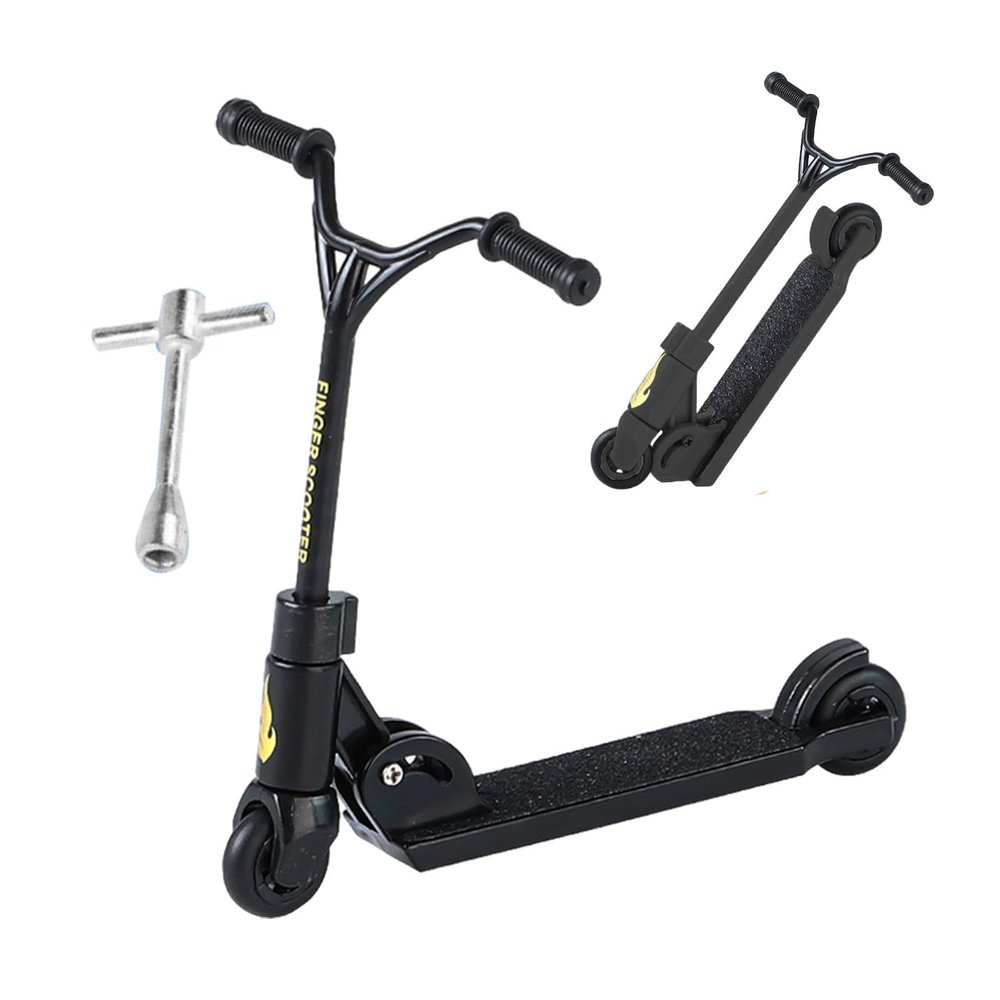 Finger Scooter - Skateboards Finger Sport,Small Stunt Scooter, Foldable & Fun Skateboards Finger Sport for Finger Training