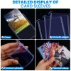 200 Card Sleeves Top Loaders for Cards, 3" x 4" Hard Plastic Toploaders, Baseball Card Protectors, Trading Card Holder for Football Sports Cards (100 Toploaders + 100 Penny Sleeves) view 4