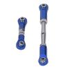 Bnineteenteam 7PCS RC Tie Link Rod Set, Aluminum Alloy Adjustable Pull Rod Tie for Slash, for Rustler, for Stampede 4x4 1/10 RC Car (Blue view 3