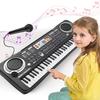 61 keys piano keyboard, Electronic Digital Piano with Built-In Speaker Microphone, Portable Keyboard Gift Teaching for Beginners, electric piano for kids, Birthday Gift for Children view 1