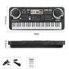 61 keys piano keyboard, Electronic Digital Piano with Built-In Speaker Microphone, Portable Keyboard Gift Teaching for Beginners, electric piano for kids, Birthday Gift for Children view 4