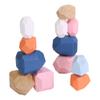 Ambassador Games: Mindful Living - Stacking Stones Tower Building Game - 38 Varying Shapes Wood Stones, 45 Challenge Cards, Create Structures, Kids 3+ view 2