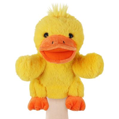 Animal Hand Puppets 11 Inch Sea Turtle Plush Dinosaur Animals Hand Puppet Toys Role-Play Toy Puppets for Kids Storytelling Imaginative Pretend Play Teaching Preschool(Duck)