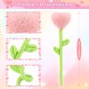 10 Pcs Plush Heart Floral Stuffed Bendable Stems Plush Bouquet Toy Soft Rose Flower 12.6 Inch for Christmas Classroom 2025 Mother's Day Valentines Day Girl Girlfriend Wife(10 Pcs Colorful Heart) view 2