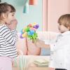 10 Pcs Plush Heart Floral Stuffed Bendable Stems Plush Bouquet Toy Soft Rose Flower 12.6 Inch for Christmas Classroom 2025 Mother's Day Valentines Day Girl Girlfriend Wife(10 Pcs Colorful Heart) view 4