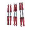KEBEILEE Alu7075 Front Rear&Steering Link Rod Kit for Losi 8IGHT-X Super Lasernut 1/6 (red) view 2
