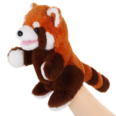 Animal Hand Puppets 11 Inch Sea Turtle Plush Dinosaur Animals Hand Puppet Toys Role-Play Toy Puppets for Kids Storytelling Imaginative Pretend Play Teaching Preschool(Red Panda)