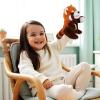 Animal Hand Puppets 11 Inch Sea Turtle Plush Dinosaur Animals Hand Puppet Toys Role-Play Toy Puppets for Kids Storytelling Imaginative Pretend Play Teaching Preschool(Red Panda) view 3