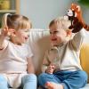 Animal Hand Puppets 11 Inch Sea Turtle Plush Dinosaur Animals Hand Puppet Toys Role-Play Toy Puppets for Kids Storytelling Imaginative Pretend Play Teaching Preschool(Red Panda) view 4
