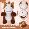 Animal Hand Puppets 11 Inch Sea Turtle Plush Dinosaur Animals Hand Puppet Toys Role-Play Toy Puppets for Kids Storytelling Imaginative Pretend Play Teaching Preschool(Horse) view 2