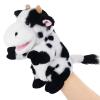 Animal Hand Puppets 11 Inch Sea Turtle Plush Dinosaur Animals Hand Puppet Toys Role-Play Toy Puppets for Kids Storytelling Imaginative Pretend Play Teaching Preschool(Cow) view 1