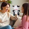 Animal Hand Puppets 11 Inch Sea Turtle Plush Dinosaur Animals Hand Puppet Toys Role-Play Toy Puppets for Kids Storytelling Imaginative Pretend Play Teaching Preschool(Cow) view 4