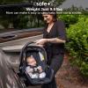 Diono LiteClik 30 R SafePlus Infant Car Seat and Base, Rear-Facing for Infants 4-30lbs, SafePlus Engineering, with Infant Insert, UPF 50+ Sunshade (Black) view 4