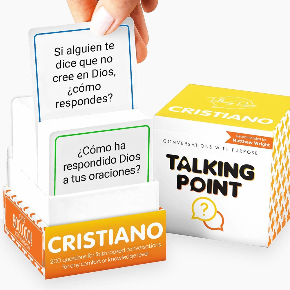 200 Conversation Cards for Christians Game - Cristiano en espaol - Explore Your Faith, Have Fun on Family Games, Bible Study or Youth Groups - Perfect for Church Groups, Couples Game Night - Spanish