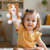 Animal Hand Puppets 11 Inch Sea Turtle Plush Dinosaur Animals Hand Puppet Toys Role-Play Toy Puppets for Kids Storytelling Imaginative Pretend Play Teaching Preschool(Cat) view 3