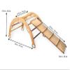 Kidodido Wooden Climbing Arch | Montessori Rocker with Ladder Ramp & Pillow | Wooden Rocker Arch | Climbing Arch with Cushion | Indoor Montessori Playground Set (Origami) view 4