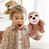 Animal Hand Puppets 11 Inch Sea Turtle Plush Dinosaur Animals Hand Puppet Toys Role-Play Toy Puppets for Kids Storytelling Imaginative Pretend Play Teaching Preschool(Sloth) view 3