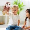 Animal Hand Puppets 11 Inch Sea Turtle Plush Dinosaur Animals Hand Puppet Toys Role-Play Toy Puppets for Kids Storytelling Imaginative Pretend Play Teaching Preschool(Sloth) view 4